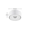 Arcchio LED-Deckenlampe Rotari, weiß, up und down, Alu Produktbild-Vorschau 4