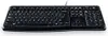 A black Logitech K120 keyboard is shown against a white background. Anteprima dell’immagine prodotto