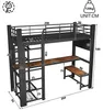 Letto a castello Flieks 90x200 cm con illuminazione a LED, Anteprima dell’immagine prodotto 5