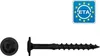A black screw is shown from two angles, with a certification logo in the top right corner. Anteprima dell’immagine prodotto