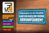 Holzschild Spruch 27x10cm Willkommen in der Realität darf Produktbild-Vorschau 4