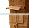Relaxdays Gartenschrank, Holz, wetterfestes Dach, 3 Produktbild-Vorschau 5