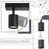 ZMH LED plafondlamp, zwart, 5 lichtpunten. Moderne Productafbeelding-voorbeeld 14