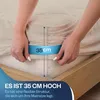 Brauner gesteppter Matratzenbezug aus 100% Baumwolle - Produktbild-Vorschau 5