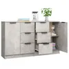 vidaXL Sideboards 2 Stk. Betongrau 60x30x70 cm Produktbild-Vorschau 4