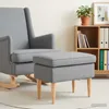 vidaXL Taburetka Svetlosivá 55 x 35 x 41 cm Látka Náhľad obrázku produktu 2