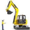Bruder 02466 - Cat Minibagger mit Bauarbeiter Náhľad obrázku produktu 16