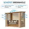 Holz Brennholzregal – 4,3 m3  – B146xL232xH199 cm - Produktbild-Vorschau 8