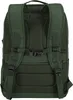 The back of a green backpack is shown against a white background. Voir les images du produit