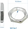 Sechskantmutter M13x1 (Feingewinde) - niedrige Form, galv. Produktbild-Vorschau 2