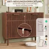 UnboxG credenza in legno massiccio 100x35x80 cm, marrone, 2 Anteprima dell’immagine prodotto 7