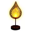 Solar Metall Tischleuchte Tischlampe Balkon Garten Tisch Produktbild-Vorschau 1