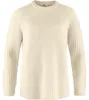 Fjällräven Damen Övik Rib Sweatshirt, Chalk White, L Produktbild-Vorschau 1