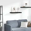 vidaXL Plávajúca nástenná polica čierna 60x23,5x3,8 cm MDF Náhľad obrázku produktu 2