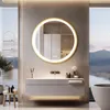 Miroir de salle de bain rond Vrygle 60 cm avec éclairage Voir les images du produit 2