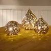 formano LED Deko-Kugel Sterne Rose-Gold 12cm Glaskugel Produktbild-Vorschau 7