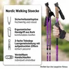 Set di 2 bastoncini da nordic walking in alluminio viola Anteprima dell’immagine prodotto 11
