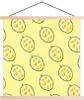 MuchoWow® Textilposter Obst - Schablonen - Gelb 40x40 cm Produktbild-Vorschau 1