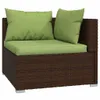 The Living Store 6-tlg. Garten-Lounge-Set mit Auflagen Poly Produktbild-Vorschau 7