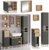 Vicco Badmöbel-Set Senyo, 5 Teile, Anthrazit/Goldkraft Produktbild-Vorschau 2