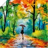 ARTland Poster Herbstlicher Spaziergang im Park Größe: Produktbild-Vorschau 1