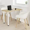 AKKE Artisan Eiche Esstisch mit weiße beine LxBxH: 80x60x74 Produktbild-Vorschau 1