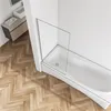 Dusche Duschtrennwand 75x140cm Badewannen-aufsatz 6mm NANO Produktbild-Vorschau 5
