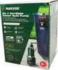 The image shows the packaging of a Parkside 20V cordless water butt pump, with the pump itself and a water butt visible. Anteprima dell’immagine prodotto