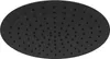 A black, round shower head with multiple small nozzles. Produktbild-Vorschau