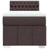 Schlichtes Boxspringbett mit Matratze - Dunkelbraun 100x200 Produktbild-Vorschau 7