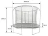Ovales Trampolin 305x214cm schwarz SYDNEY + Netz und Leiter Produktbild-Vorschau 6