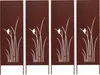 4x Sichtschutz Metall - 160 cm x 50 cm - Edelrost - Produktbild-Vorschau 1