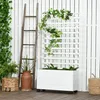 Planters met klimrek, bloembakken op wielen, verhoogde Productafbeelding-voorbeeld 3
