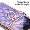 Luxus Leder Muster Galvanik Handyhülle für Vivo X Flip mit Produktbild-Vorschau 6