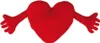 GiftyCity Cuscino cuore di peluche con mani, 70 cm Anteprima dell’immagine prodotto 4