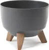 Obal na květináč ROMA plastový antracitový d40x25cm Náhled obrázku produktu 5