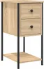 vidaXL Nachttisch Sonoma-Eiche 32x42x70 cm Holzwerkstoff Produktbild-Vorschau 2