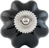 Clayre & Eef Türknauf Ø 4 cm Schwarz Silberfarbig Keramik Produktbild-Vorschau 1