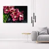 Leinwandbild orchidee auf bambus 100x70 cm Feeby rosa Produktbild-Vorschau 2