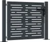 vidaXL Cancello da giardino antracite 105x80 cm in acciaio Anteprima dell’immagine prodotto 1