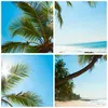 Bilder auf glas - Strand Palme Meer - 100x70cm - Glasbilder Produktbild-Vorschau 8
