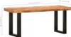 vidaXL Banc 110 cm Bois massif de manguier rugueux et acier Voir les images du produit 6