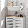 A bathroom vanity cabinet with a sink and faucet. Náhled obrázku produktu