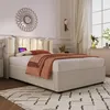 A bedroom scene with a bed, rug, and window. Produktbild-Vorschau