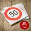 Happy Birthday 50 Servietten 3-lagig 20er Produktbild-Vorschau 4
