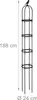 Set di 2 colonne per rampicanti Relaxdays, metallo, A x P: Anteprima dell’immagine prodotto 4