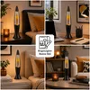 Lavalampe Schwarz Grau Gelb Retro Design 40 cm hoch ROXY Produktbild-Vorschau 4