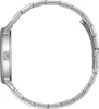 A side view of a silver watch with a metal band against a white background. Anteprima dell’immagine prodotto