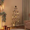 vidaXL Sapin de Noël en métal pour décorations Noir 180 cm Voir les images du produit 1