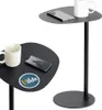 Schwarzer Beistelltisch aus Metall - 35 x 25 x 53 cm Produktbild-Vorschau 8
